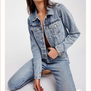 Free people "rumors denim jacket"